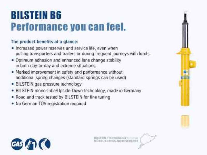 Bilstein B6 2006 Porsche 911 Carrera 4 Front Left Suspension Strut Assembly